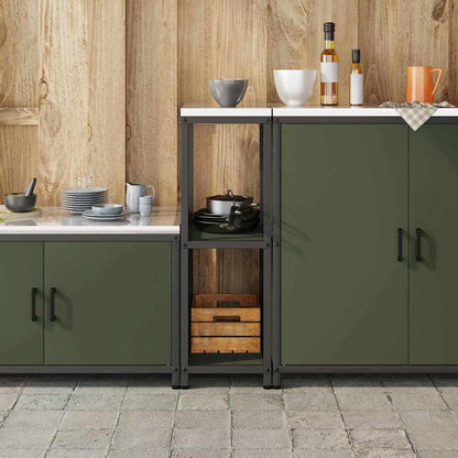 Stoccaggio in cucina HATTEM Verde Oliva 30 x 50 x 92 cm Acciaio | homemem39