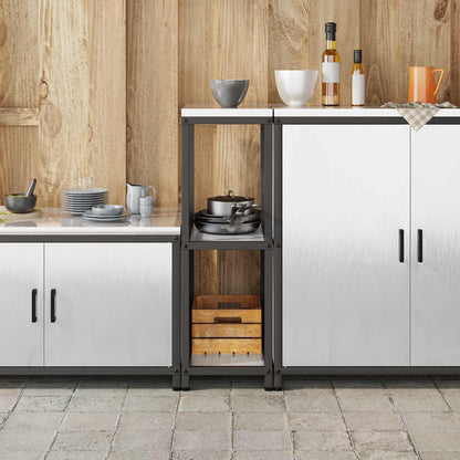 Stoccaggio in cucina HATTEM Argento 30 x 50 x 92 cm Acciaio | homemem39