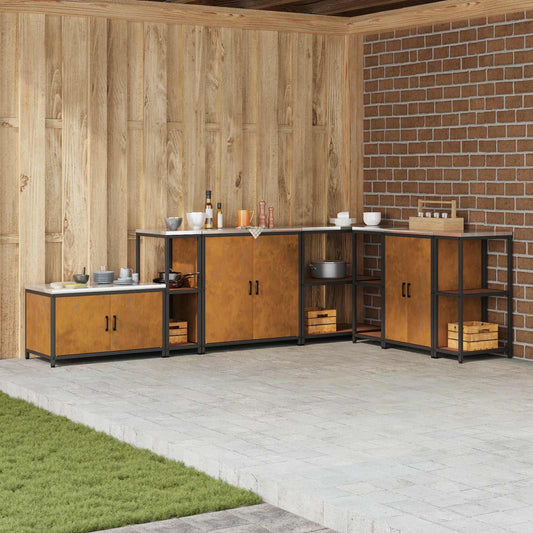 Stoccaggio in cucina HATTEM Ruggine 30 x 50 x 92 cm Acciaio | homemem39