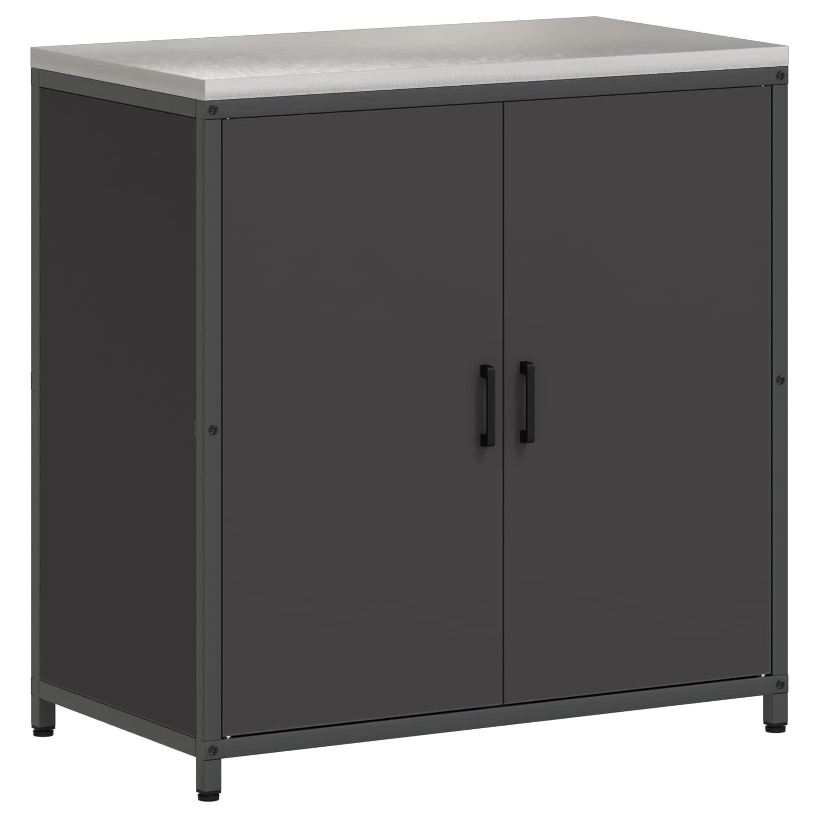 Stoccaggio in cucina HATTEM Nero 90 x 50 x 92 cm Acciaio | homemem39