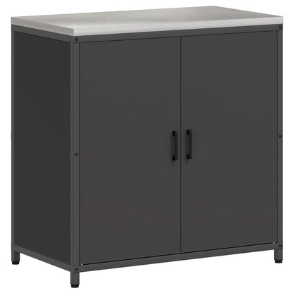 Stoccaggio in cucina HATTEM Nero 90 x 50 x 92 cm Acciaio | homemem39