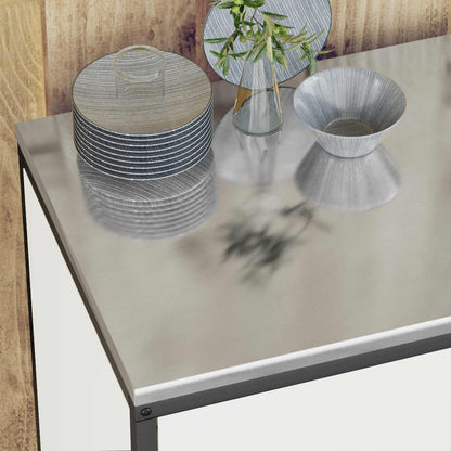 Stoccaggio in cucina HATTEM Bianco 90 x 50 x 92 cm Acciaio | homemem39