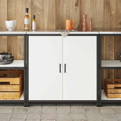 Stoccaggio in cucina HATTEM Bianco 90 x 50 x 92 cm Acciaio | homemem39