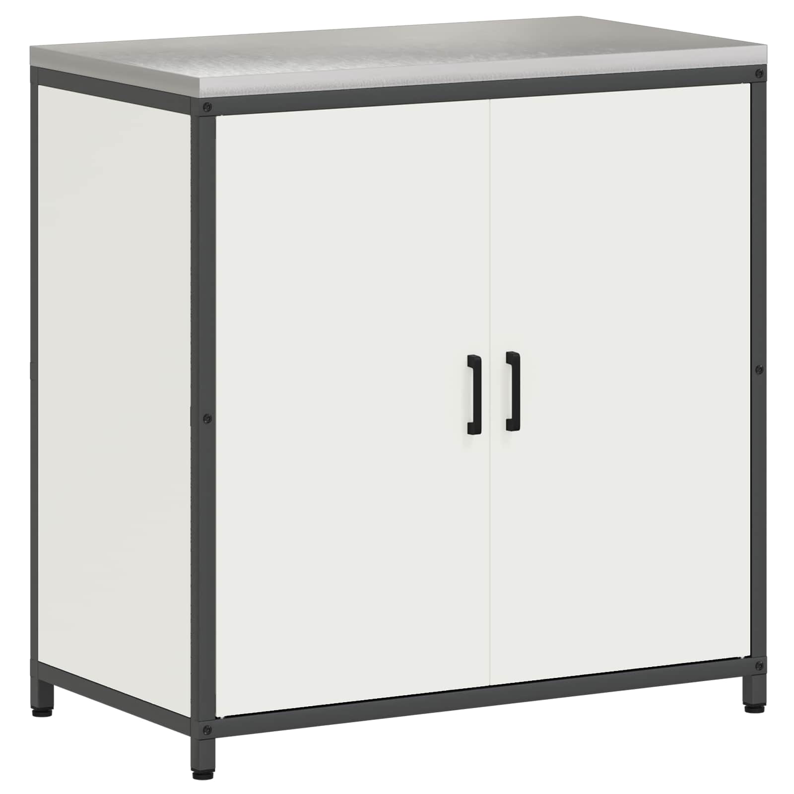 Stoccaggio in cucina HATTEM Bianco 90 x 50 x 92 cm Acciaio | homemem39