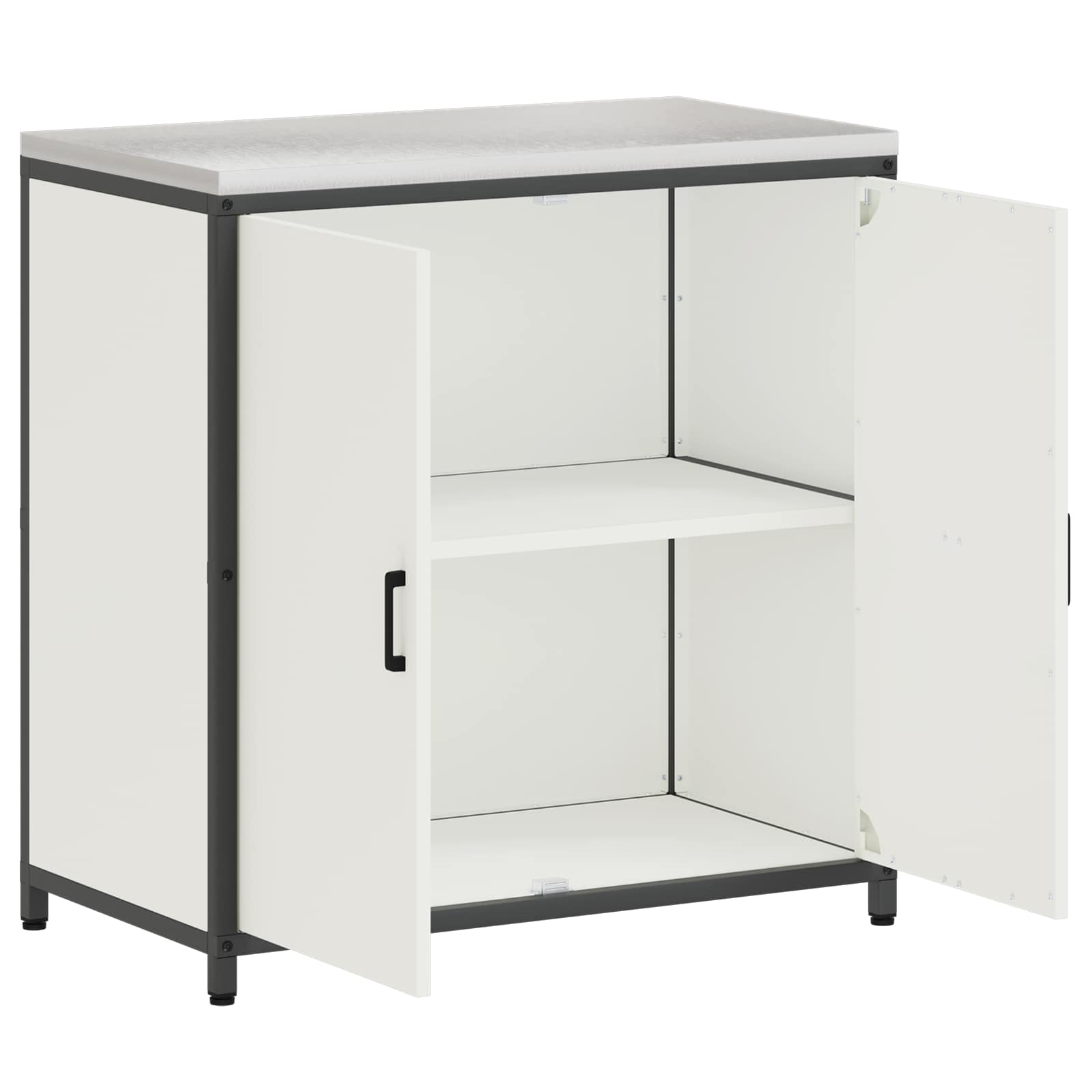 Stoccaggio in cucina HATTEM Bianco 90 x 50 x 92 cm Acciaio | homemem39