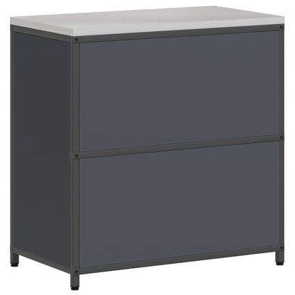 Stoccaggio in cucina HATTEM Antracite 90 x 50 x 92 cm Acciaio | homemem39