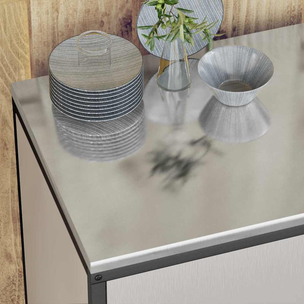 Stoccaggio in cucina HATTEM Argento 90 x 50 x 92 cm Acciaio | homemem39