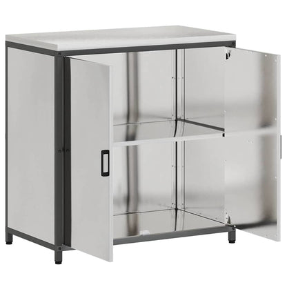 Stoccaggio in cucina HATTEM Argento 90 x 50 x 92 cm Acciaio | homemem39