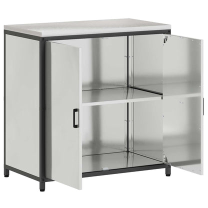 Stoccaggio in cucina HATTEM Argento 90 x 50 x 92 cm Acciaio | homemem39