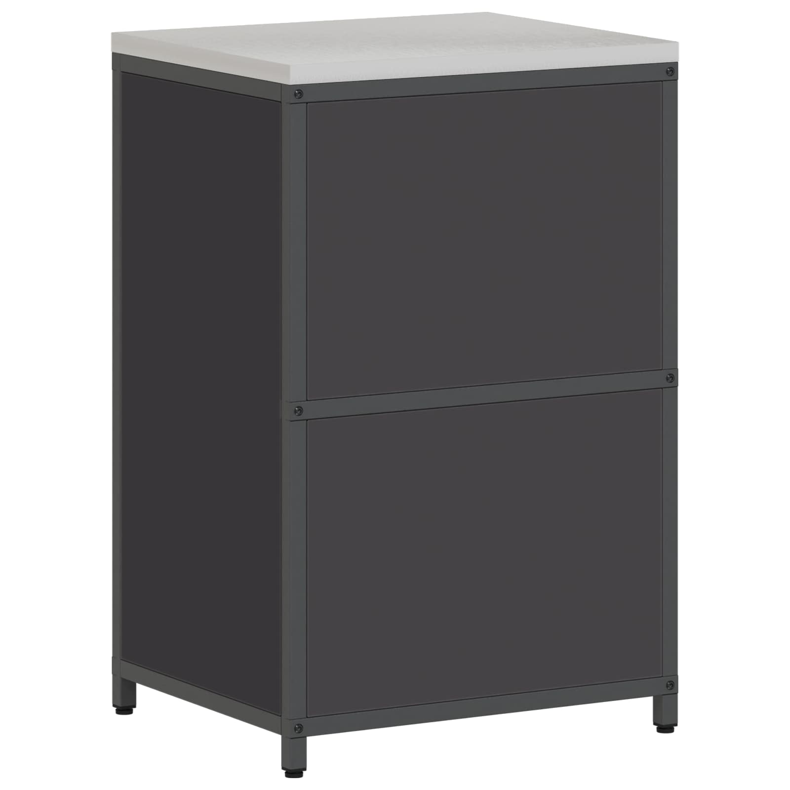 Stoccaggio in cucina HATTEM Nero 60 x 50 x 92 cm Acciaio | homemem39