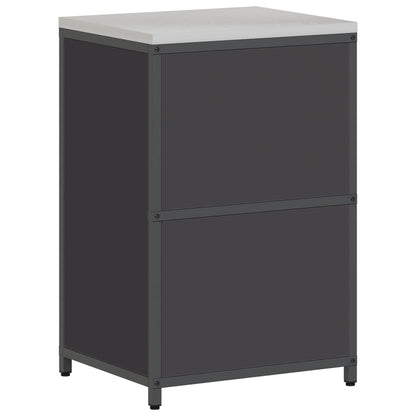 Stoccaggio in cucina HATTEM Nero 60 x 50 x 92 cm Acciaio | homemem39