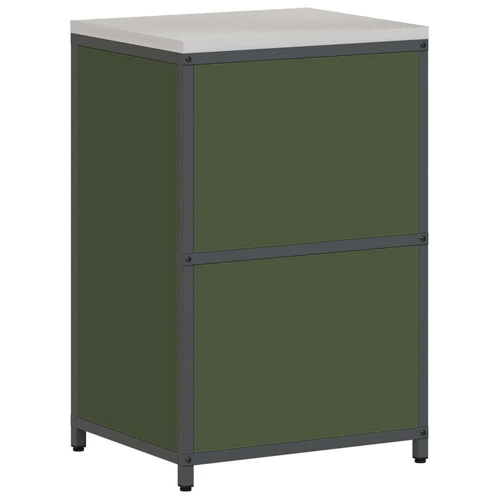 Stoccaggio in cucina HATTEM Verde Oliva 60 x 50 x 92 cm Acciaio | homemem39