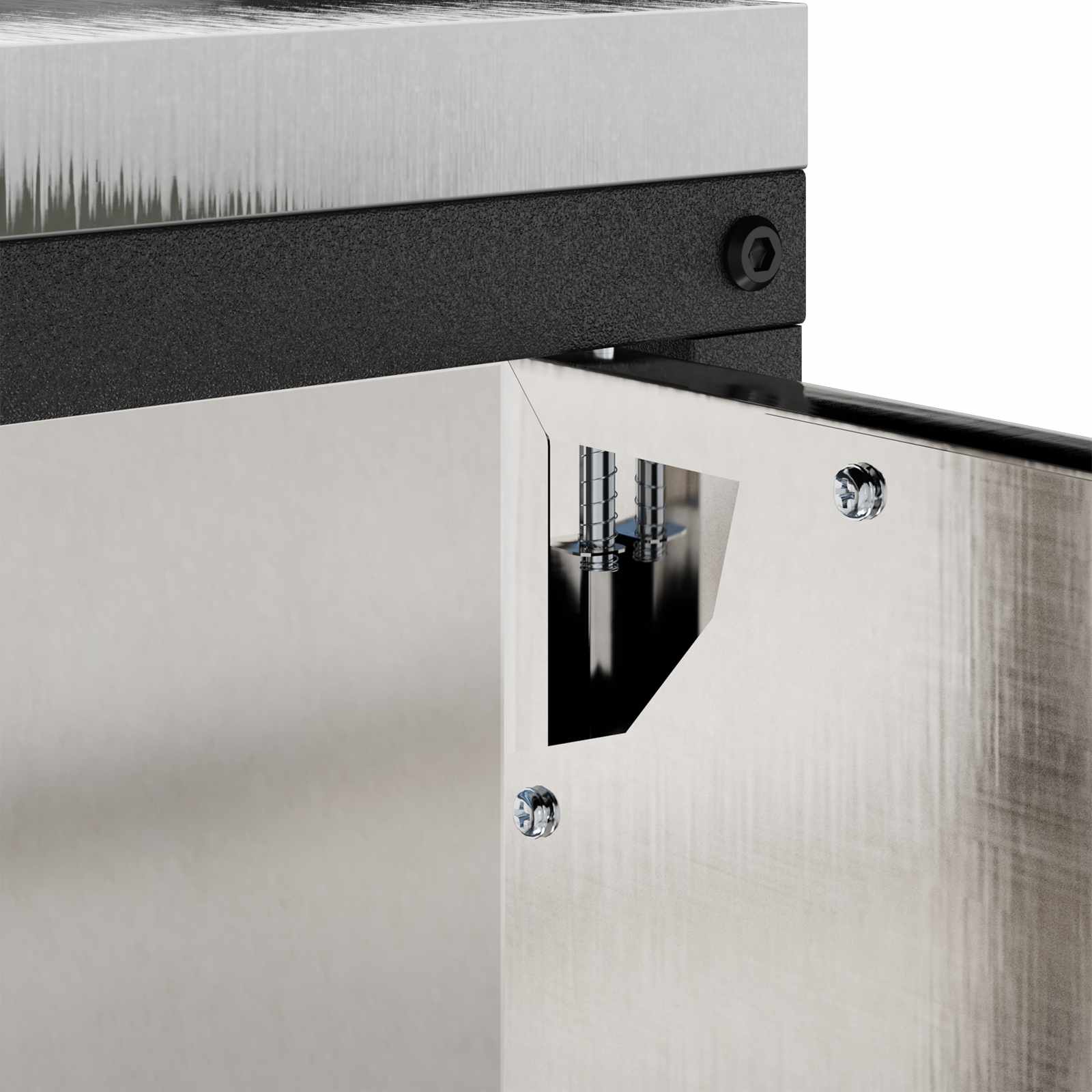 Stoccaggio in cucina HATTEM Argento 60 x 50 x 92 cm Acciaio | homemem39