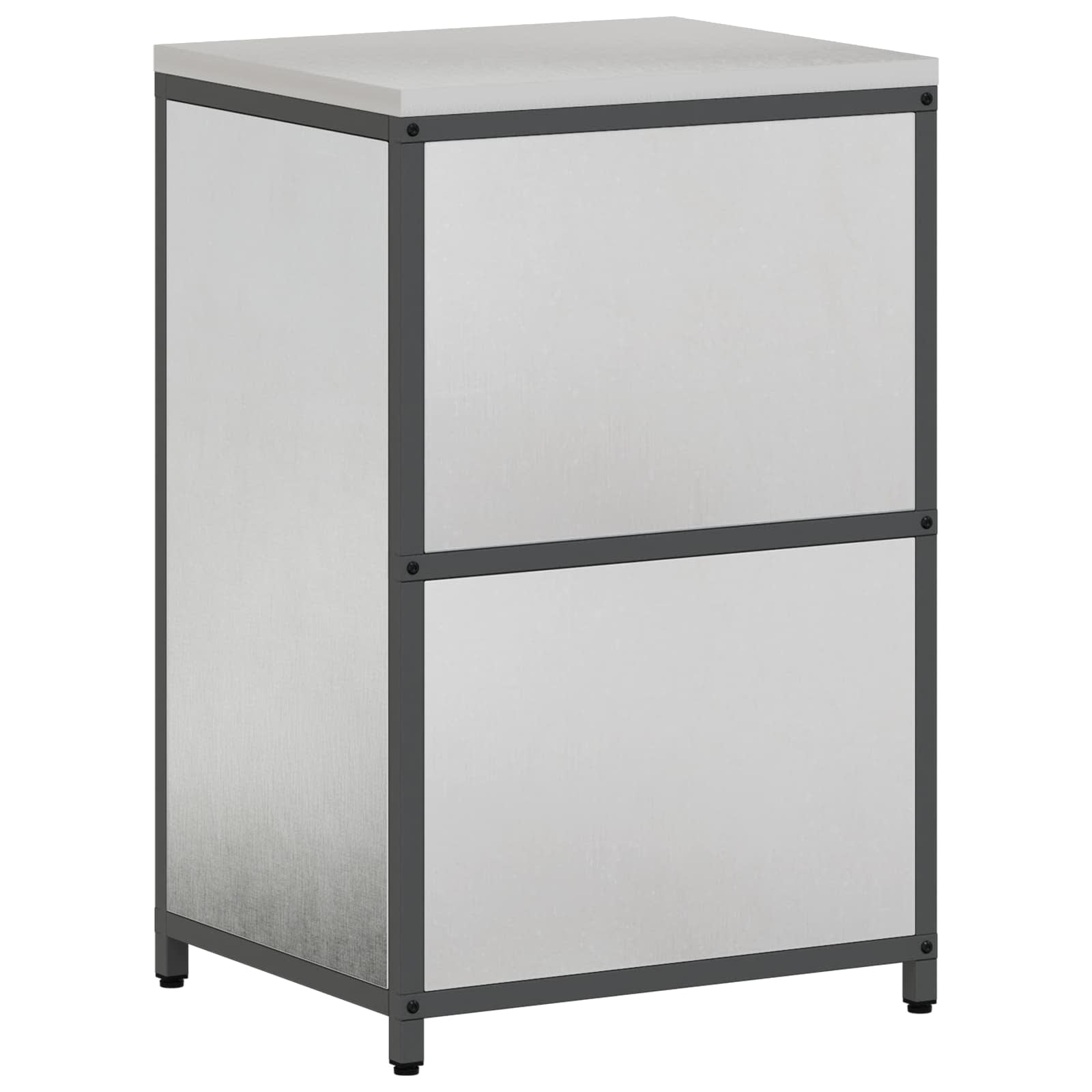 Stoccaggio in cucina HATTEM Argento 60 x 50 x 92 cm Acciaio | homemem39