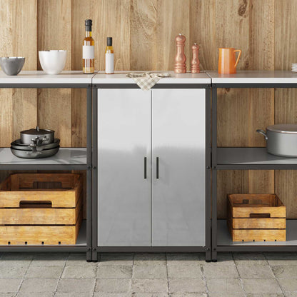 Stoccaggio in cucina HATTEM Argento 60 x 50 x 92 cm Acciaio | homemem39