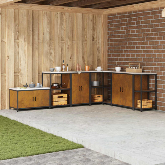 Stoccaggio in cucina HATTEM Ruggine 60 x 50 x 92 cm Acciaio | homemem39