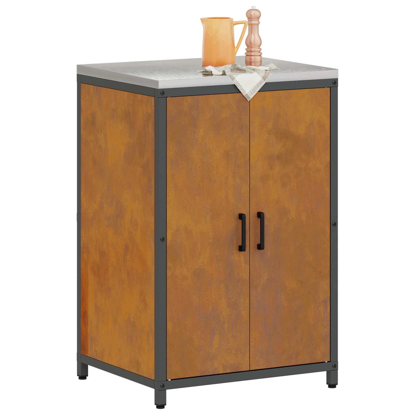 Stoccaggio in cucina HATTEM Ruggine 60 x 50 x 92 cm Acciaio | homemem39