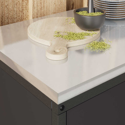 Stoccaggio in cucina HATTEM Nero 90 x 50 x 53 cm Acciaio | homemem39