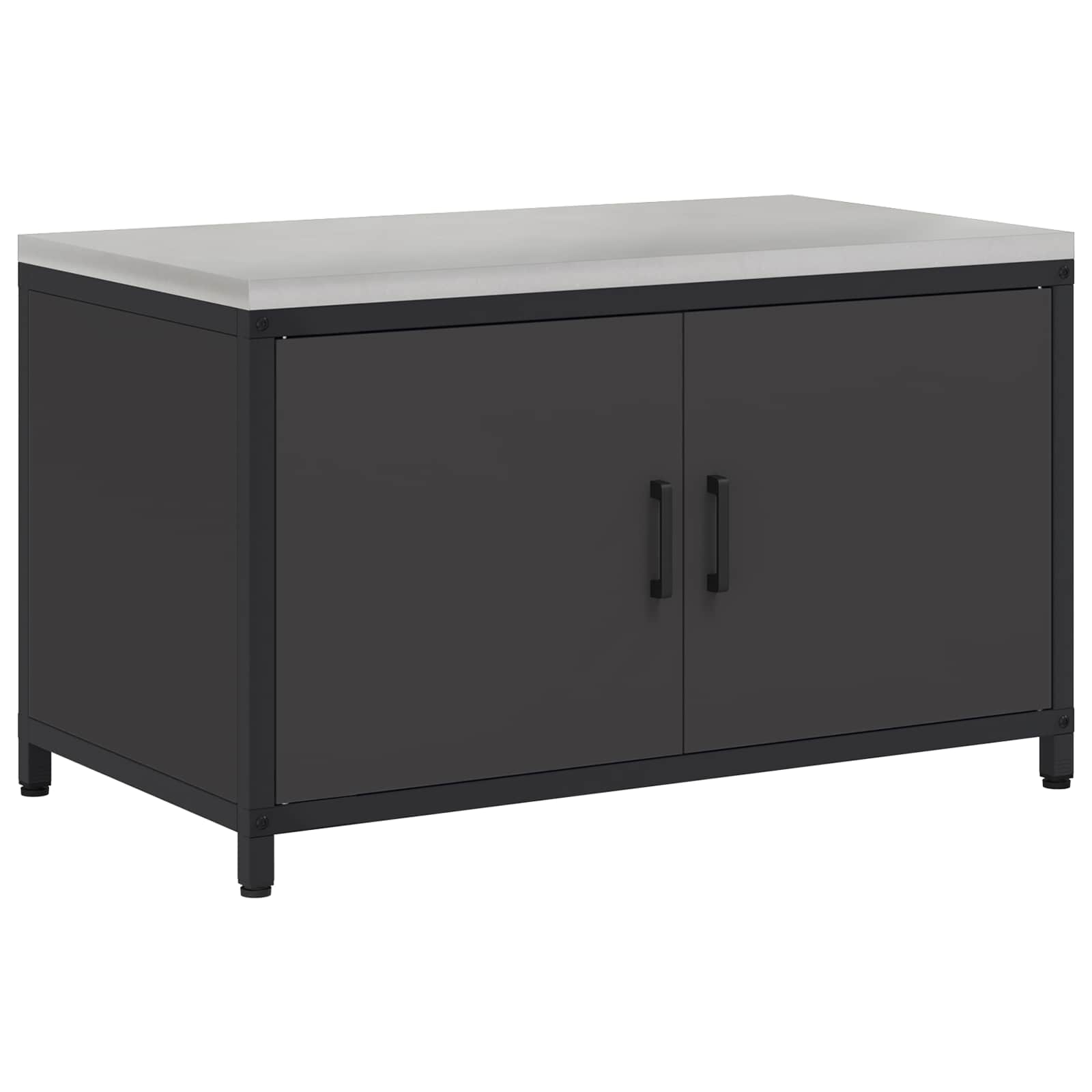 Stoccaggio in cucina HATTEM Nero 90 x 50 x 53 cm Acciaio | homemem39