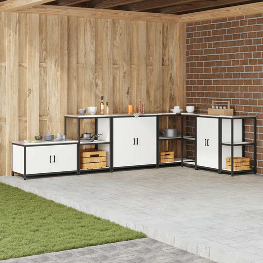 Stoccaggio in cucina HATTEM Bianco 90 x 50 x 53 cm Acciaio | homemem39