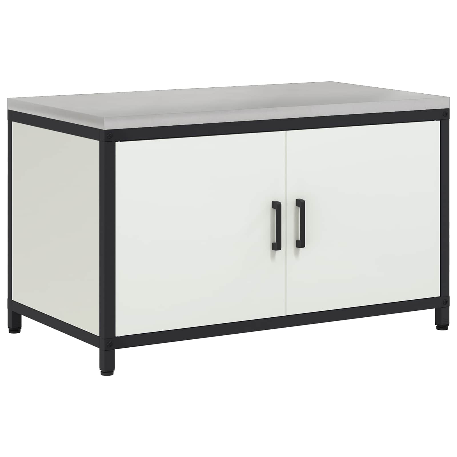 Stoccaggio in cucina HATTEM Bianco 90 x 50 x 53 cm Acciaio | homemem39