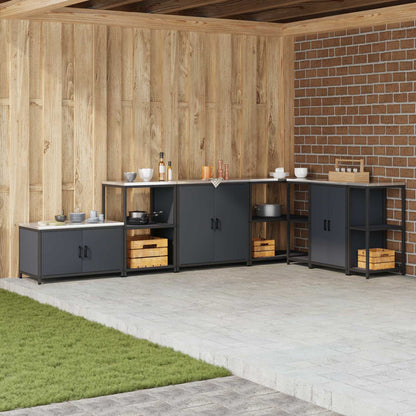 Stoccaggio in cucina HATTEM Antracite 90 x 50 x 53 cm Acciaio | homemem39