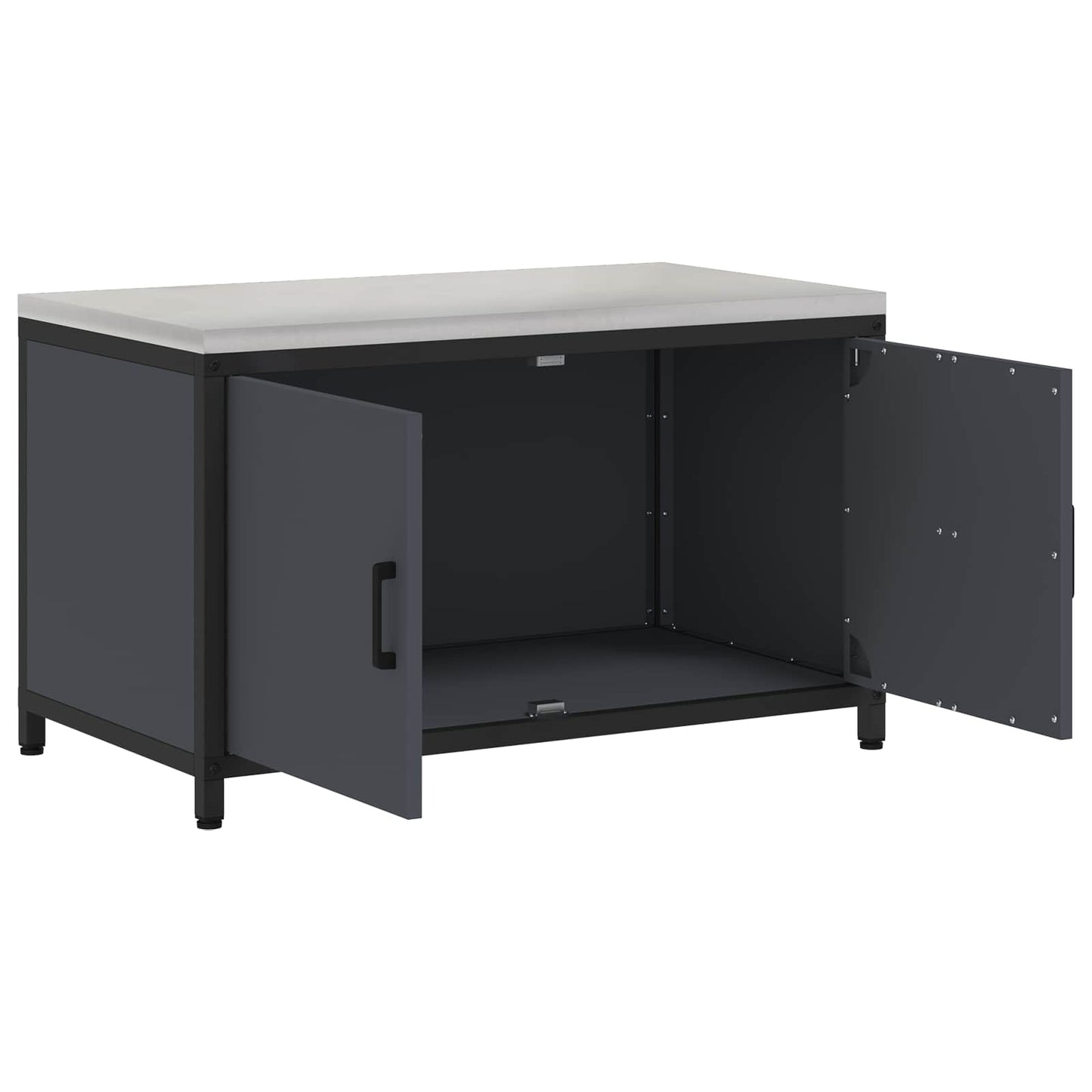 Stoccaggio in cucina HATTEM Antracite 90 x 50 x 53 cm Acciaio | homemem39