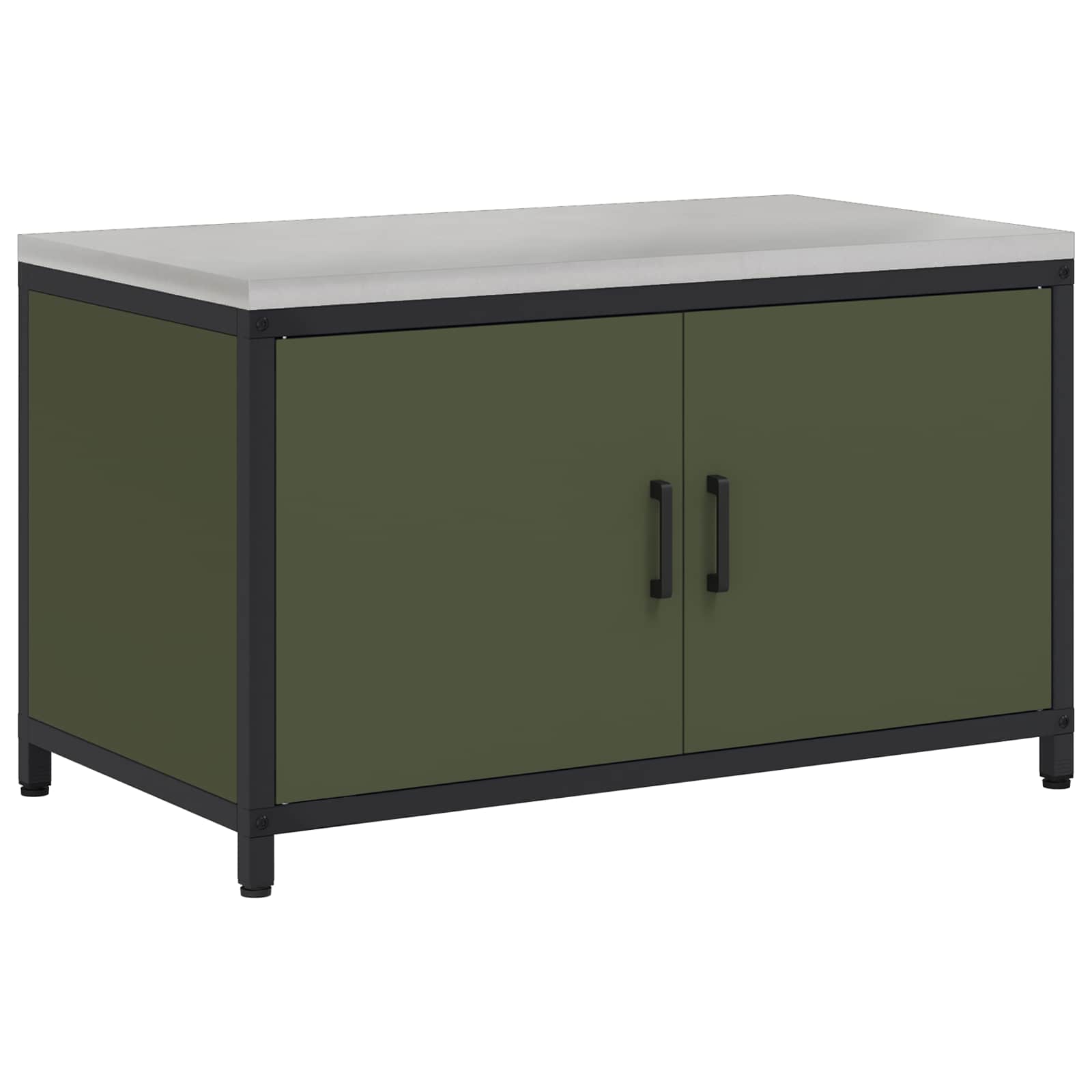 Stoccaggio in cucina HATTEM Verde Oliva 90 x 50 x 53 cm Acciaio | homemem39