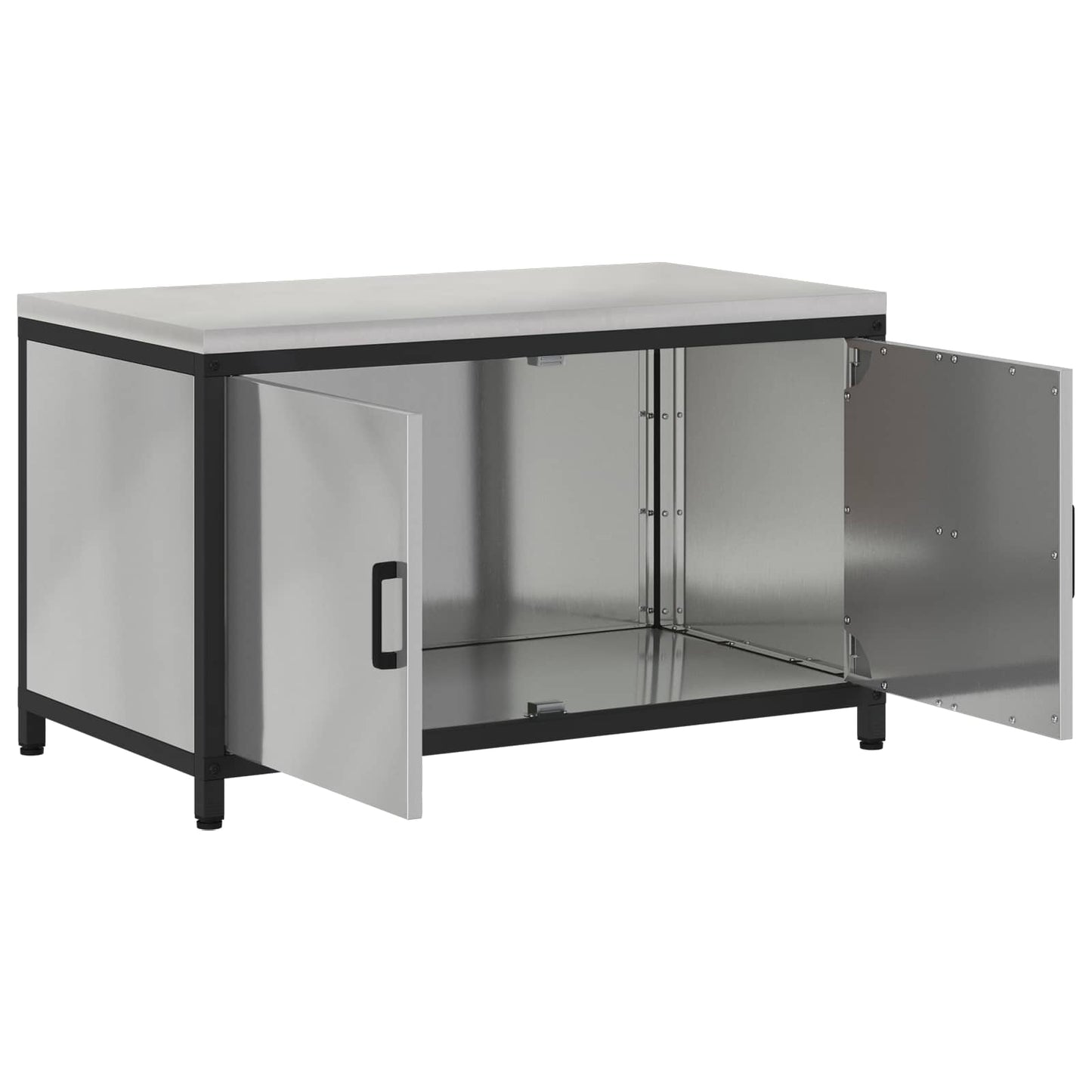 Stoccaggio in cucina HATTEM Argento 90 x 50 x 53 cm Acciaio | homemem39
