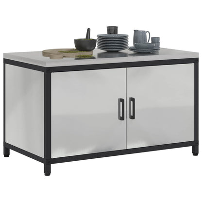 Stoccaggio in cucina HATTEM Argento 90 x 50 x 53 cm Acciaio | homemem39