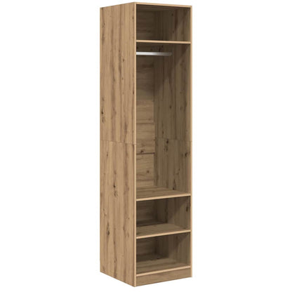 Guardaroba con lo scaffale rovere artigianale Legno multistrato