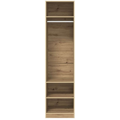 Guardaroba con lo scaffale rovere artigianale Legno multistrato