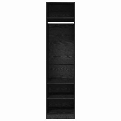 Guardaroba Rovere Nero 50 x 50 x 200 cm Legno multistrato | homemem39