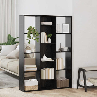 Divider per stanze Rovere nero 100 x 24 x 140 cm