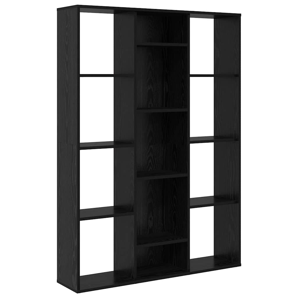 Divider per stanze Rovere nero 100 x 24 x 140 cm
