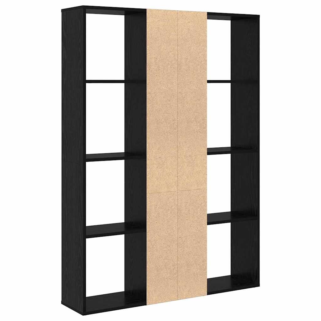 Divider per stanze Rovere nero 100 x 24 x 140 cm