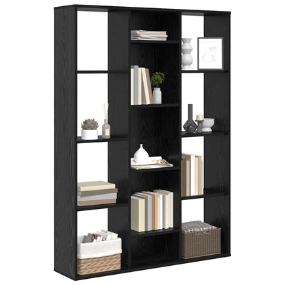 Divider per stanze Rovere nero 100 x 24 x 140 cm