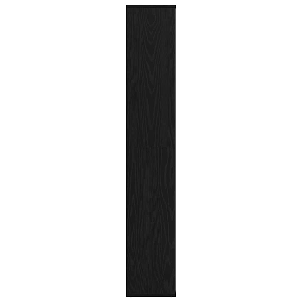 Divider per stanze Rovere nero 100 x 24 x 140 cm