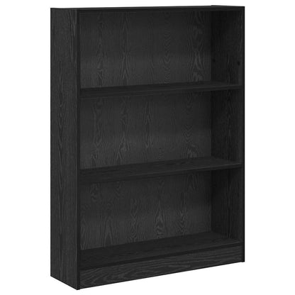 Libreria Rovere nero 80 x 24 x 109 cm Legno multistrato