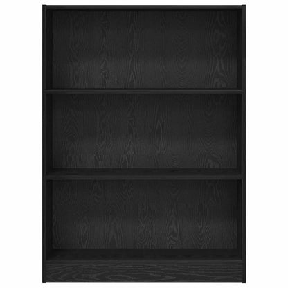 Libreria Rovere nero 80 x 24 x 109 cm Legno multistrato