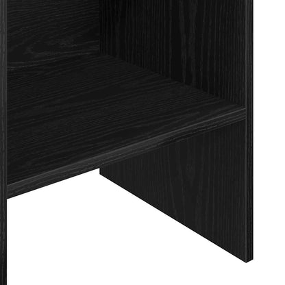 Armadio per Libri Rovere Nero 40 x 35 x 180 cm