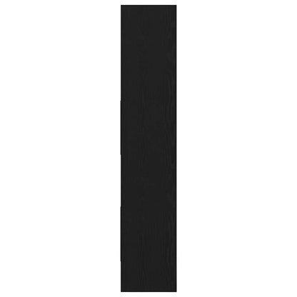 Armadio per Libri Rovere Nero 40 x 35 x 180 cm