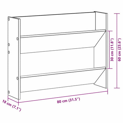 Armadio per scarpe da muro Altro Rovere nero Legno multistrato
