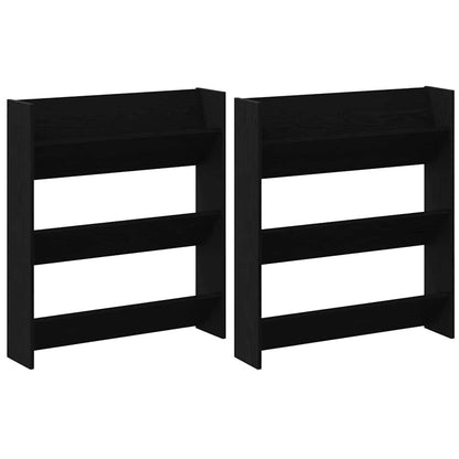 Armadi per scarpe da muro Altro Rovere nero Legno multistrato