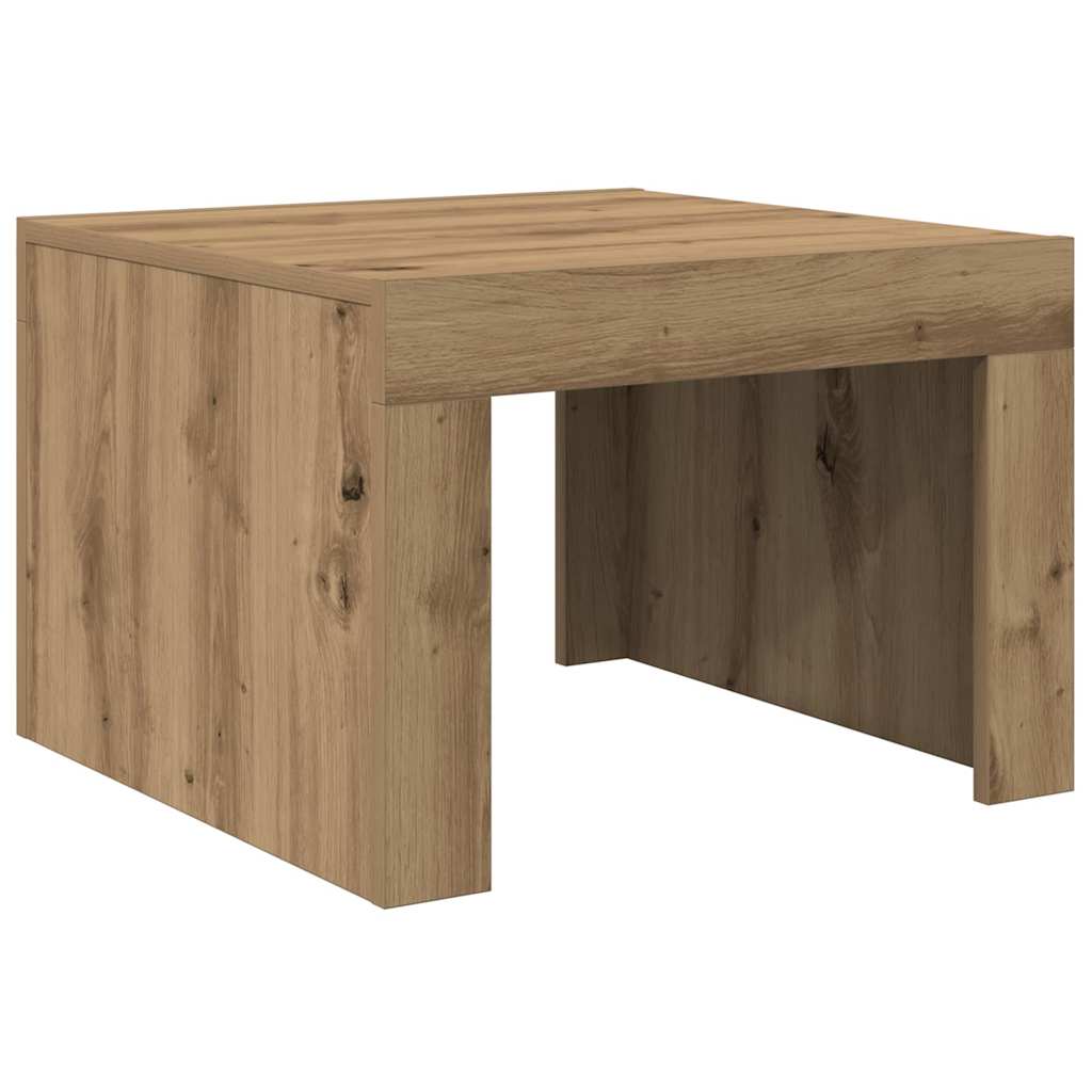 Tavolino da salotto Rovere artigianale 50 x 50 x 35 cm