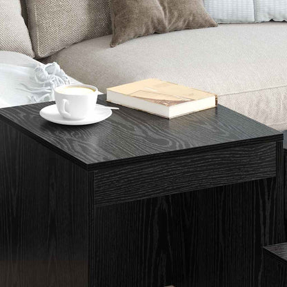Tavolini da salotto Altro 3 pcs Rovere nero Legno multistrato