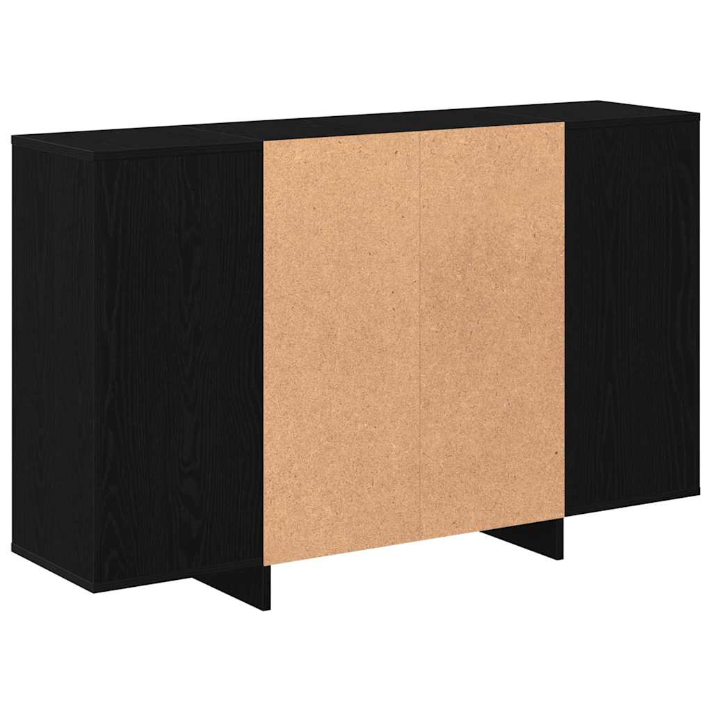 Credenza Rovere nero 120 x 30 x 75 cm Legno multistrato