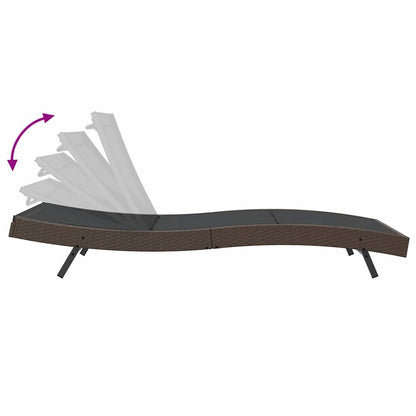 Lettini prendisole 3 pcs Marrone 40 x 40 x 40.5 cm polyrattan