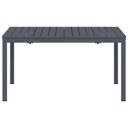 Tavolo allungabile 2 pcs Antracite 210 x 90 x 73 cm Acciaio