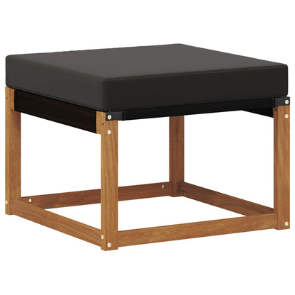 Set di divani da esterno con cuscino 8 pcs Naturale e Nero